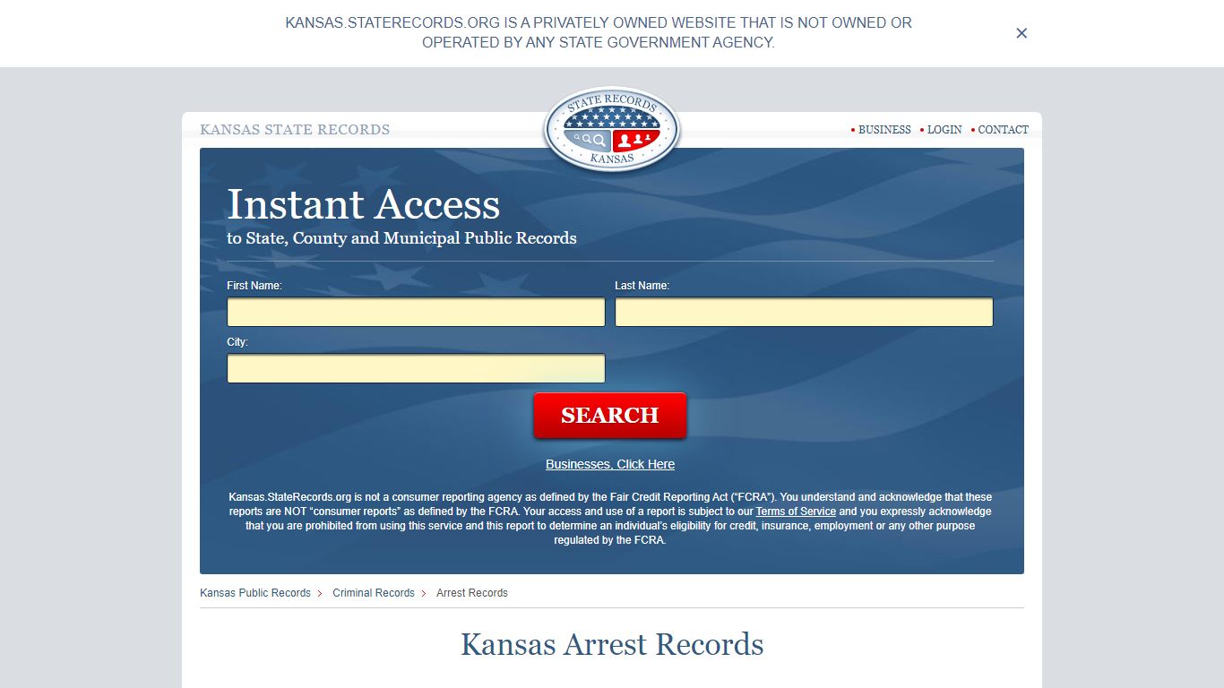 Kansas Arrest Records | StateRecords.org